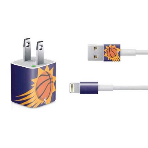 NBA Phoenix Suns Large Logo iPhone Charger (5W USB) Skin