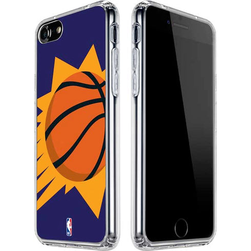 NBA Phoenix Suns Large Logo iPhone SE (2nd & 3rd Gen) Clear Case