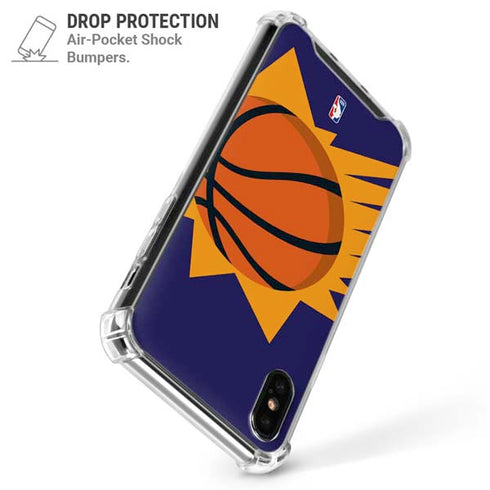 NBA Phoenix Suns Large Logo iPhone XS Max Clear Case