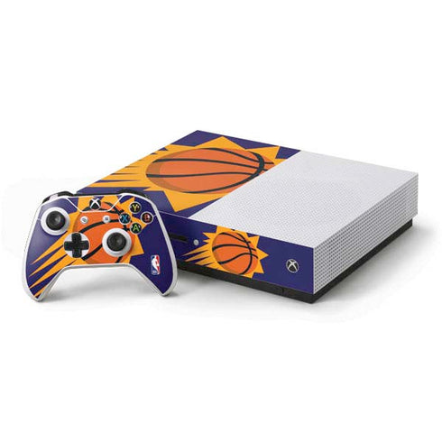 NBA Phoenix Suns Large Logo Xbox One S Console and Controller Bundle Skin