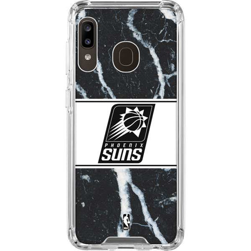 NBA Phoenix Suns Marble Galaxy A30 Clear Case