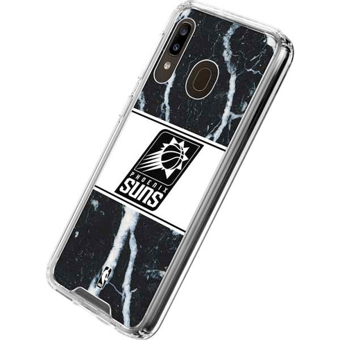 NBA Phoenix Suns Marble Galaxy A30 Clear Case