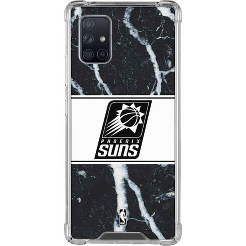 NBA Phoenix Suns Marble Galaxy A71 5G Clear Case
