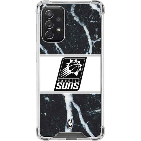 NBA Phoenix Suns Marble Galaxy A72 5G Clear Case