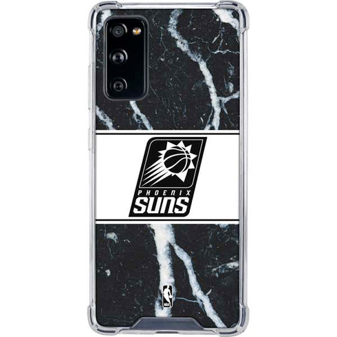 NBA Phoenix Suns Marble Galaxy S20 FE Clear Case