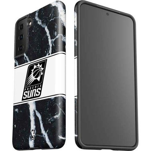 NBA Phoenix Suns Marble Galaxy S21 FE Pro Case