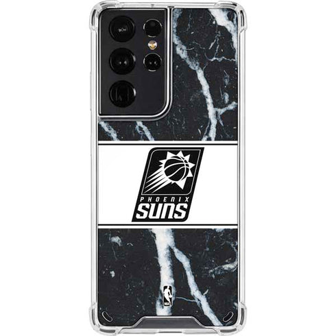 NBA Phoenix Suns Marble Galaxy S21 Ultra 5G Clear Case