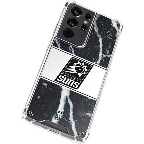 NBA Phoenix Suns Marble Galaxy S21 Ultra 5G Clear Case
