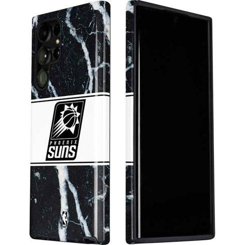 NBA Phoenix Suns Marble Galaxy S22 Ultra Pro Case