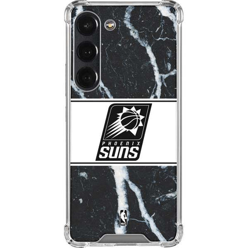 NBA Phoenix Suns Marble Galaxy S23 Clear Case