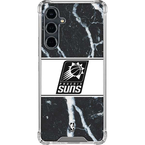 NBA Phoenix Suns Marble Galaxy S23 FE Clear Case