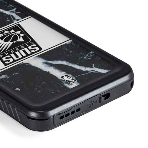 NBA Phoenix Suns Marble Galaxy S23 Waterproof Case