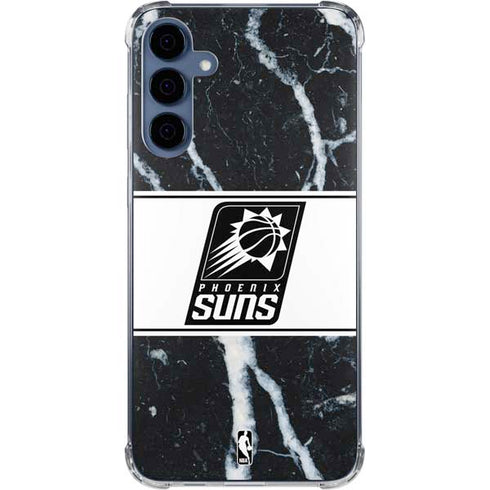 NBA Phoenix Suns Marble Galaxy S24 Clear Case