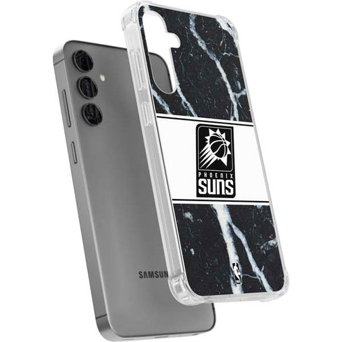 NBA Phoenix Suns Marble Galaxy S24 Plus Clear Case