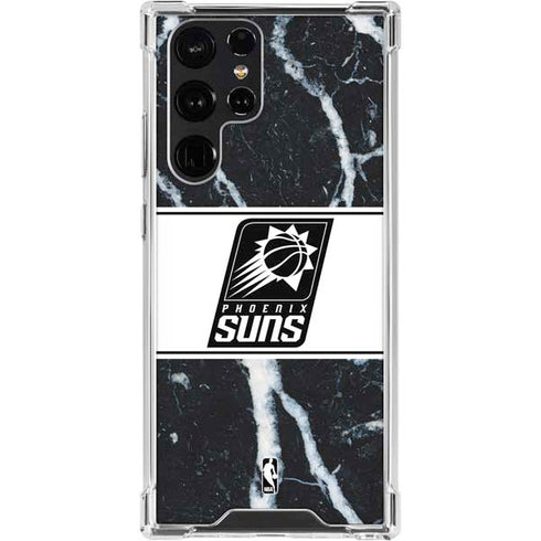 NBA Phoenix Suns Marble Galaxy S24 Ultra Clear Case