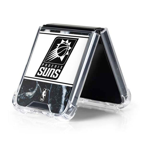 NBA Phoenix Suns Marble Galaxy Z Flip5 5G Clear Case