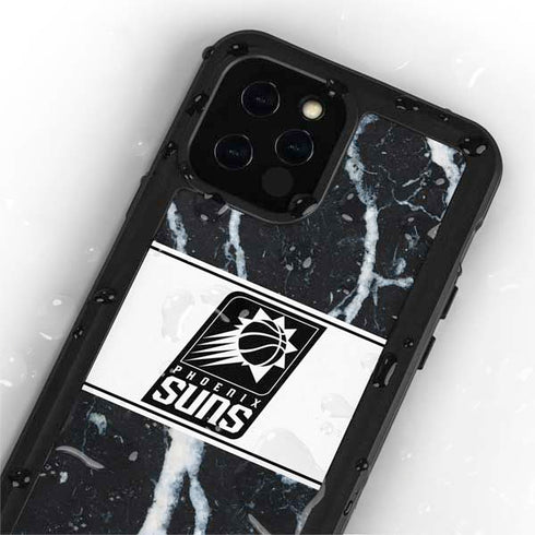 NBA Phoenix Suns Marble iPhone 12 Pro Waterproof Case