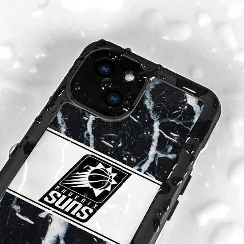 NBA Phoenix Suns Marble iPhone 13 Mini Waterproof Case