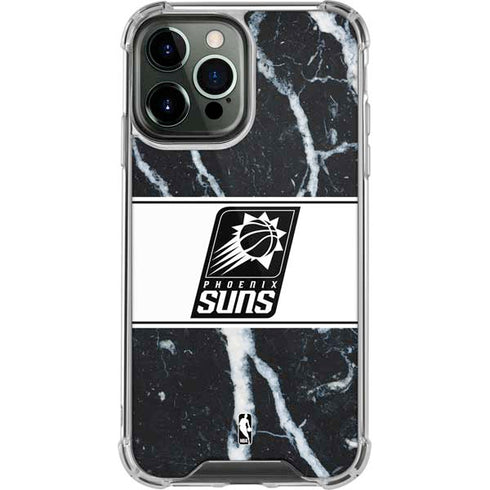 NBA Phoenix Suns Marble iPhone 13 Pro Max Clear Case