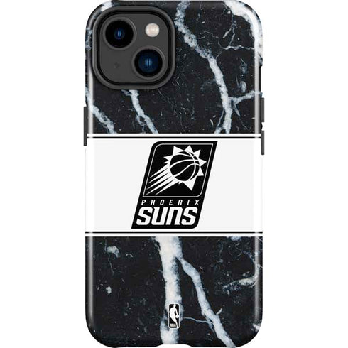 NBA Phoenix Suns Marble iPhone 14 Plus Impact Case