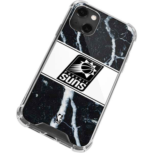 NBA Phoenix Suns Marble iPhone 15 Plus Clear Case