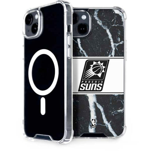 NBA Phoenix Suns Marble iPhone 15 Plus MagSafe Case
