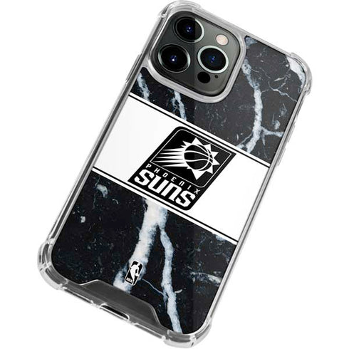NBA Phoenix Suns Marble iPhone 14 Pro Clear Case