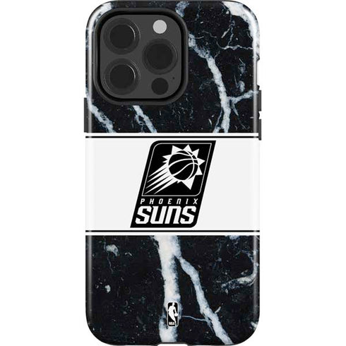 NBA Phoenix Suns Marble iPhone 15 Pro Impact Case