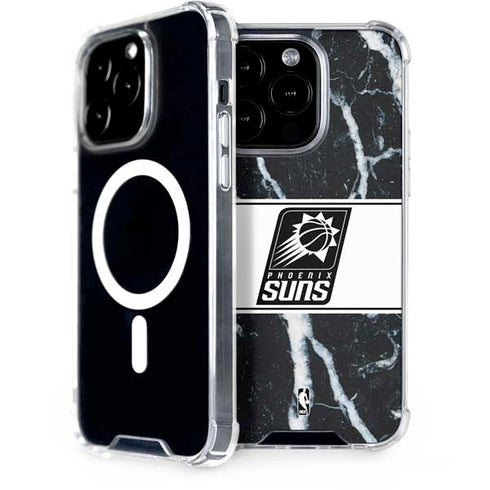 NBA Phoenix Suns Marble iPhone 15 Pro MagSafe Case