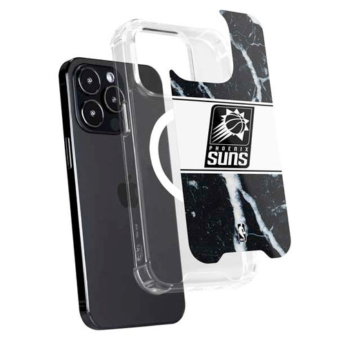 NBA Phoenix Suns Marble iPhone 15 Pro MagSafe Case