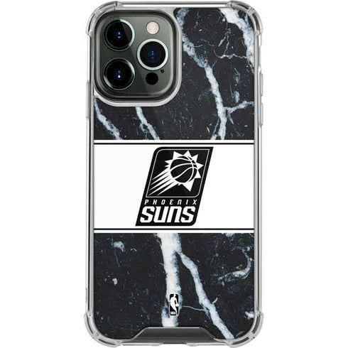NBA Phoenix Suns Marble iPhone 15 Pro Max Clear Case