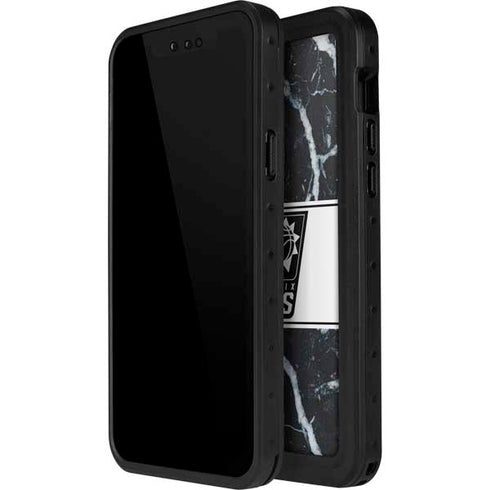 NBA Phoenix Suns Marble iPhone 14 Pro Max Waterproof Case