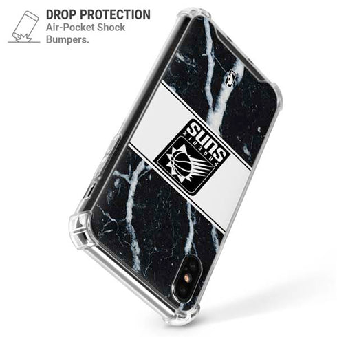 NBA Phoenix Suns Marble iPhone XS Max Clear Case