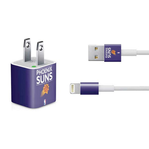 NBA Phoenix Suns Standard - Purple iPhone Charger (5W USB) Skin