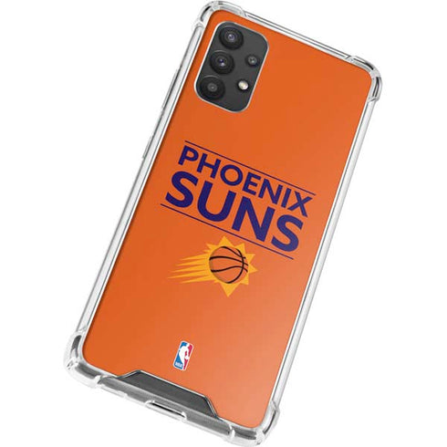 NBA Phoenix Suns Standard - Orange Galaxy A32 5G Clear Case
