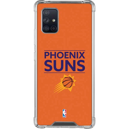 NBA Phoenix Suns Standard - Orange Galaxy A71 5G Clear Case