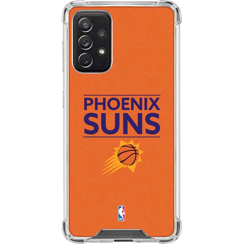 NBA Phoenix Suns Standard - Orange Galaxy A72 5G Clear Case
