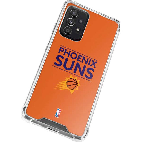NBA Phoenix Suns Standard - Orange Galaxy A72 5G Clear Case