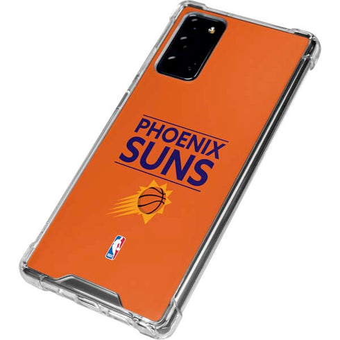 NBA Phoenix Suns Standard - Orange Galaxy Note20 5G Clear Case