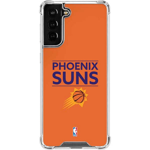 NBA Phoenix Suns Standard - Orange Galaxy S21 FE Clear Case