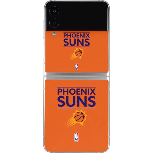NBA Phoenix Suns Standard - Orange Galaxy Z Flip4 5G Skin