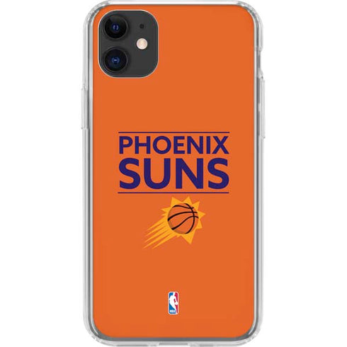 NBA Phoenix Suns Standard - Orange iPhone 11 Clear Case