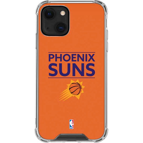 NBA Phoenix Suns Standard - Orange iPhone 14 Clear Case