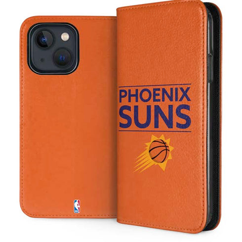 NBA Phoenix Suns Standard - Orange iPhone 14 Folio Case