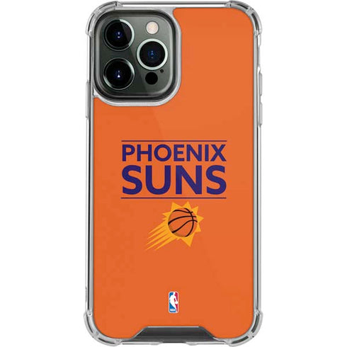 NBA Phoenix Suns Standard - Orange iPhone 14 Pro Max Clear Case