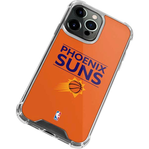 NBA Phoenix Suns Standard - Orange iPhone 15 Pro Max Clear Case
