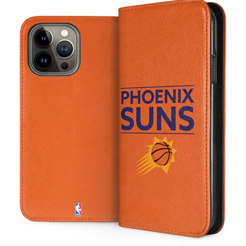 NBA Phoenix Suns Standard - Orange iPhone 14 Pro Max Folio Case