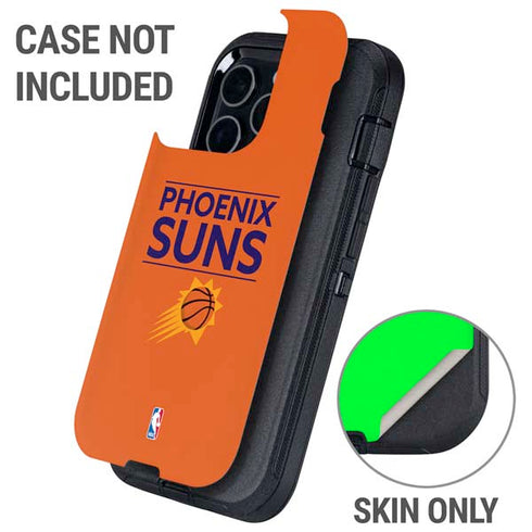 NBA Phoenix Suns Standard - Orange Otterbox Defender iPhone Skin