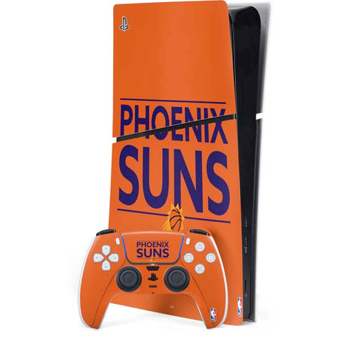 NBA Phoenix Suns Standard - Orange PS5 Slim Digital Edition Console Skin