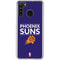 NBA Phoenix Suns Standard - Purple Galaxy A21 Clear Case